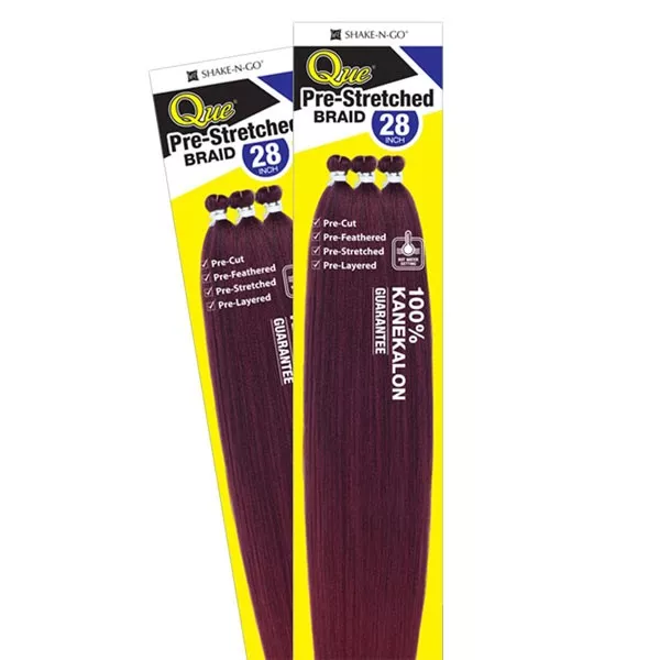 SHAKE-N-GO QUE 3X PRE-STRETCHED BRAID 28 "