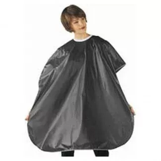 SHAMPOO CAPE 36 X 54 VELCRO BLACK