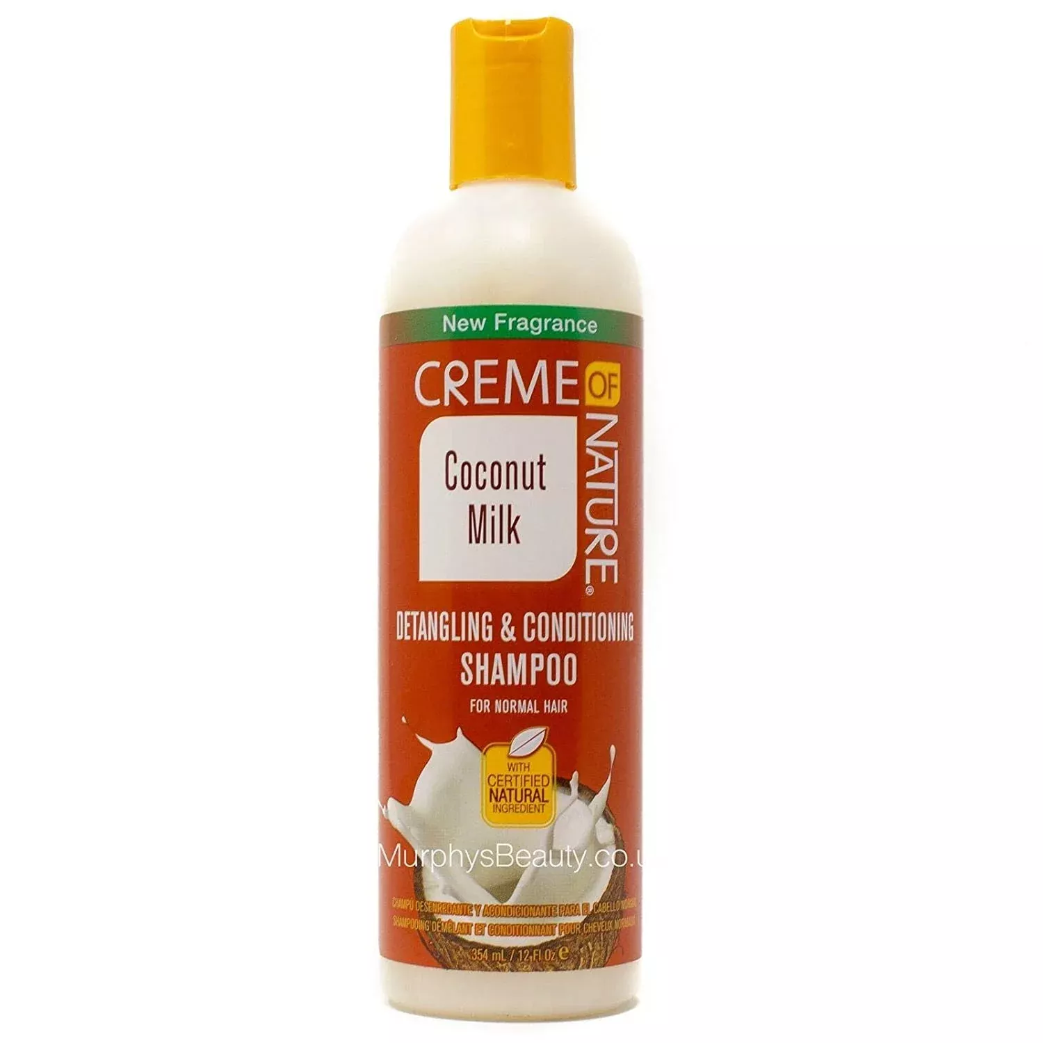 Shampoo with Coconut Milk by Creme of Nature, Detangling and Conditioning Formula for Normal Hair, 12 Fl Oz