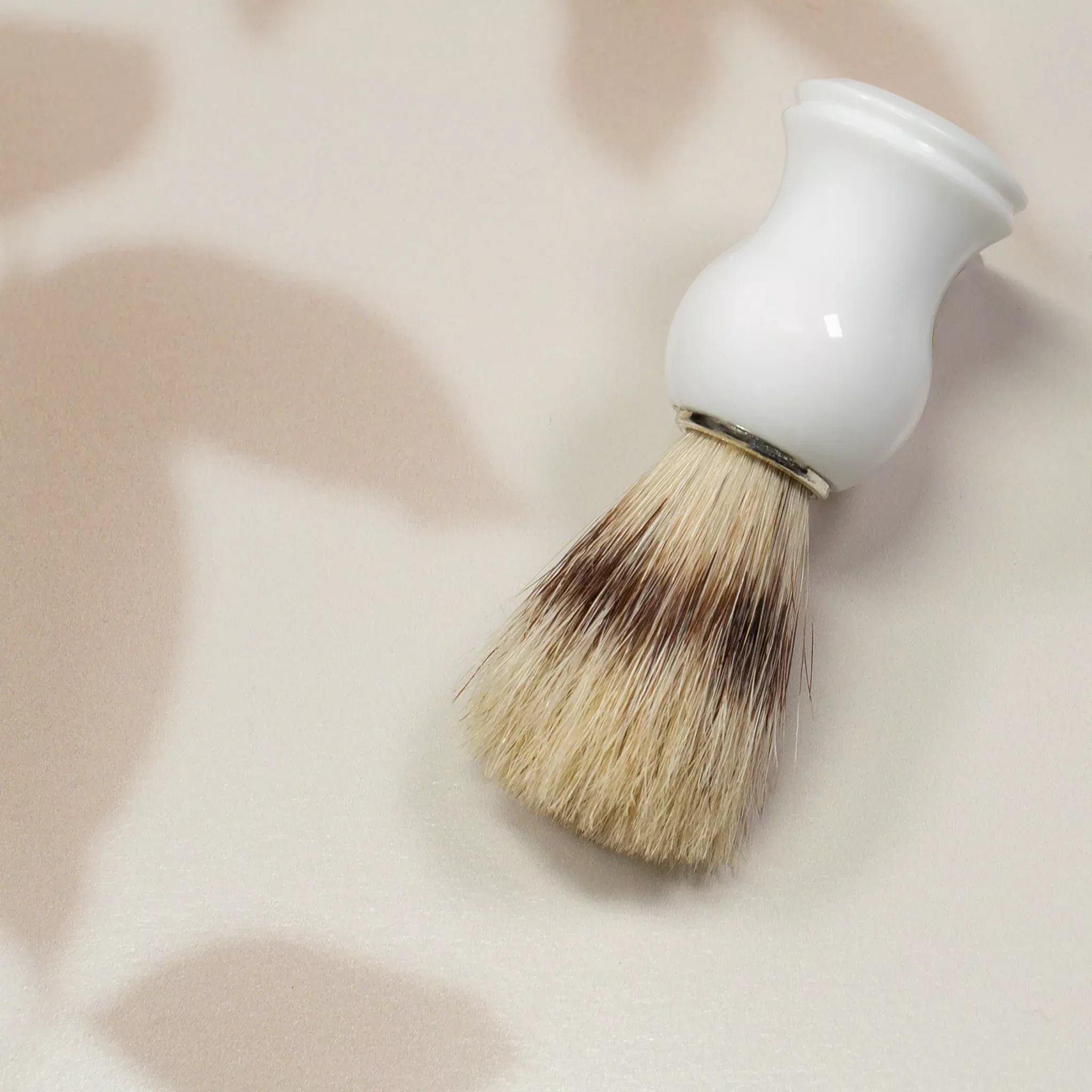 Shaving Brush - White Handle