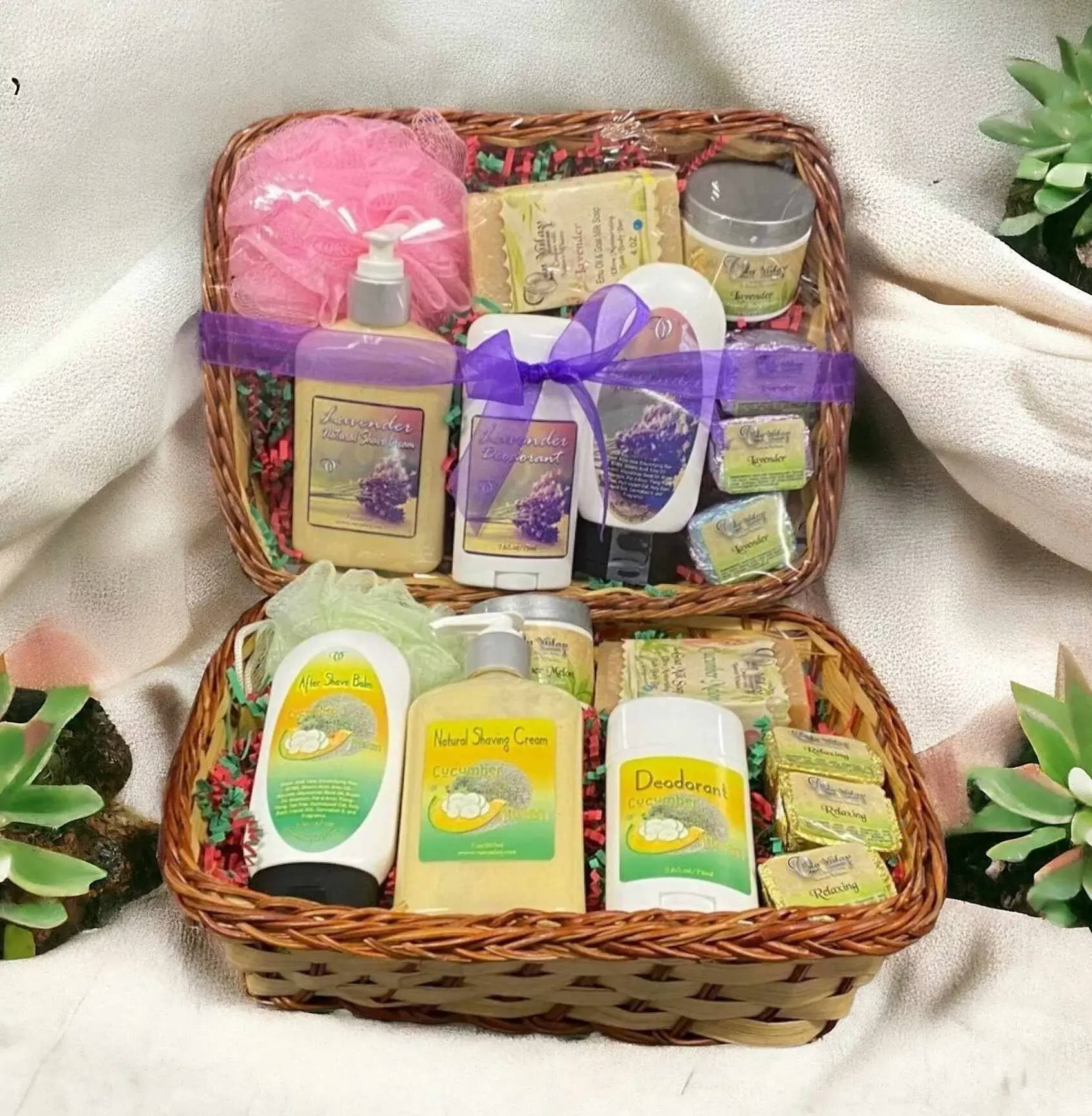 Shaving Cream Soap Gift Basket
