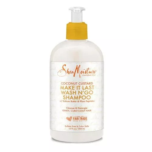 Shea Moisture Coconut Custard Make It Last Wash N’Go Shampoo 13oz