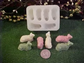 Sheep Tarts 6 Cavity Silicone Mold 5258