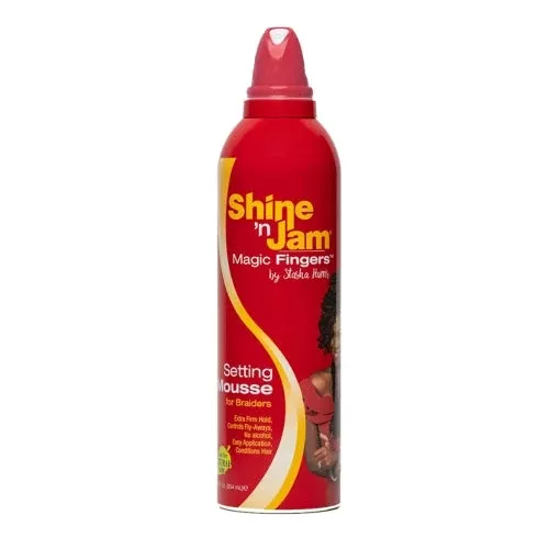 Shine'n Jam Magic Fingers Setting Mousse for Braiders 12oz