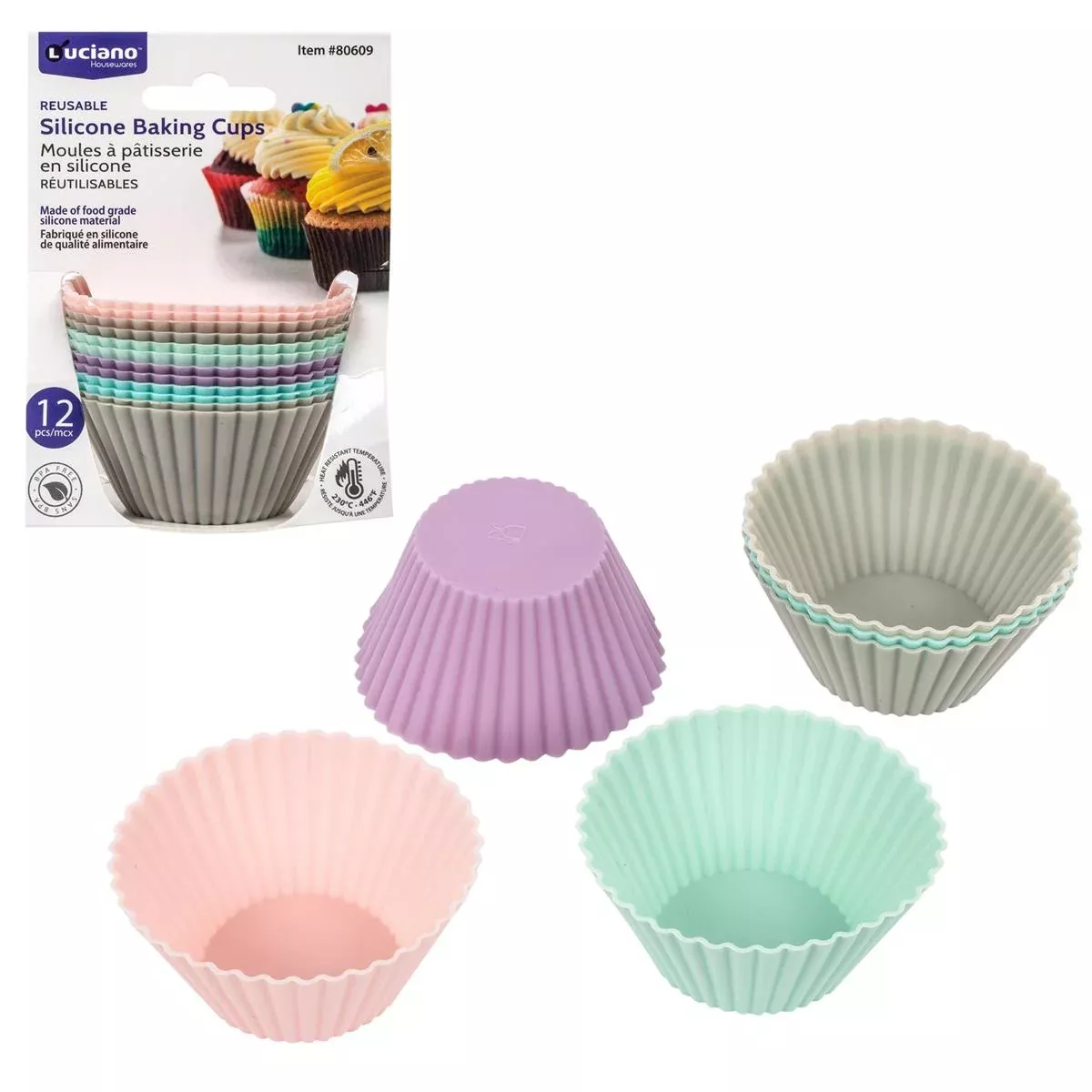 Silicone Cupcake Liner – 12pk