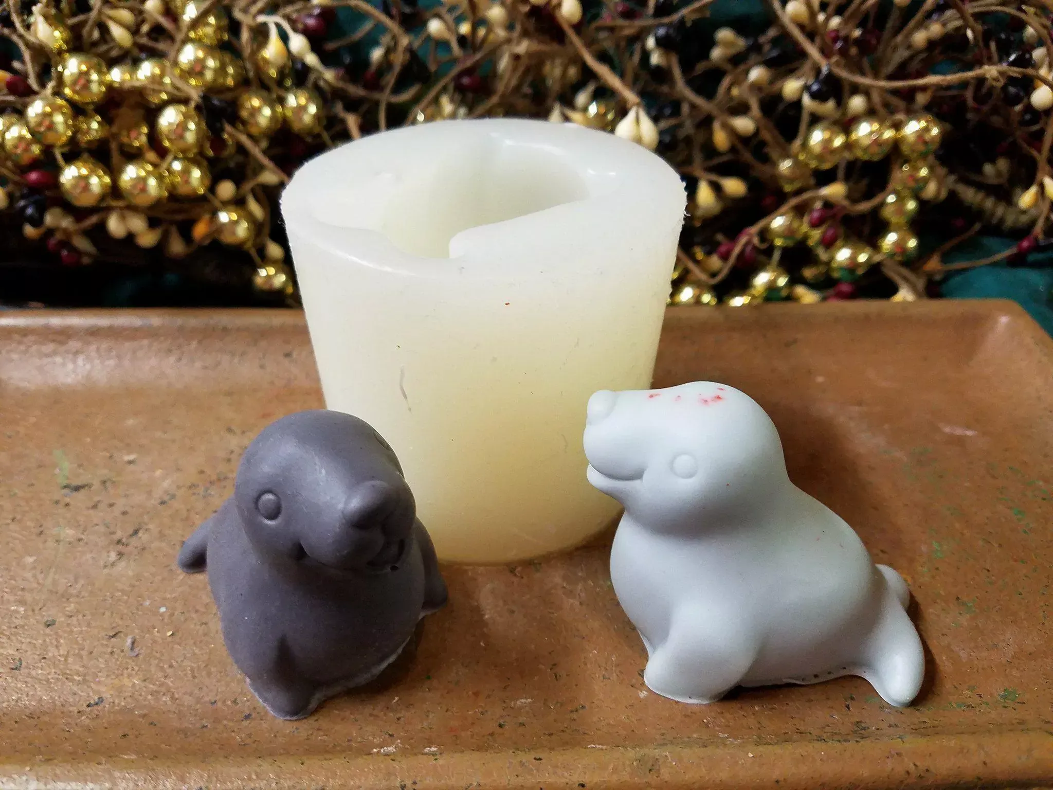 Silly Seal 1 Cavity Small Soap Silicone Mold 7034