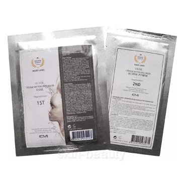 Silver Cream Modeling Mask Snail & Active Powder for Regeneration - 2 pcs