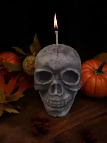 Skull 6 oz. Silicone Mold Candle 1 Cavity 1818