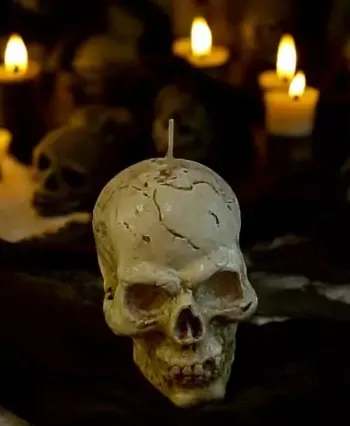 Skull Silicone Mold 16 oz. Candle 1 Cavity 3015