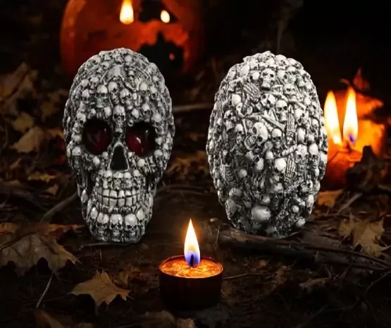 Skull Silicone Mold 24 oz. Candle 1 Cavity 3016