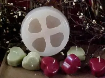 Small Heart Floaters 4 Cavity Silicone Mold 2087