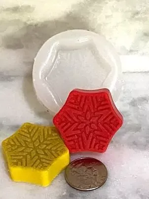 Snowflake Embed 1 Cavity Silicone Mold 2614