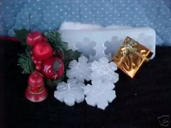 Snowflake Floaters 4 Cavity Silicone Mold 575