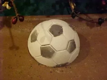 Soccer ball Tart or Soap 1 C SIlicone Mold 1183