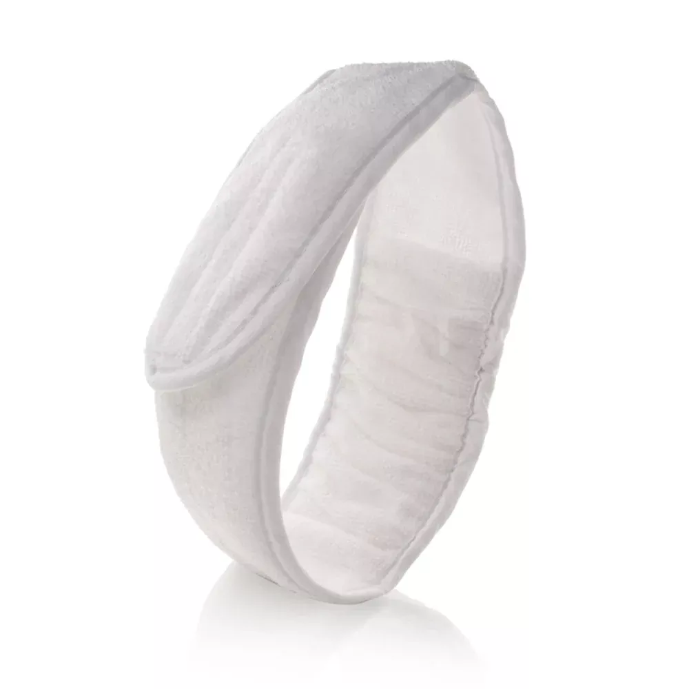 Spa Sister Thirsty Microfiber Hairband White/White