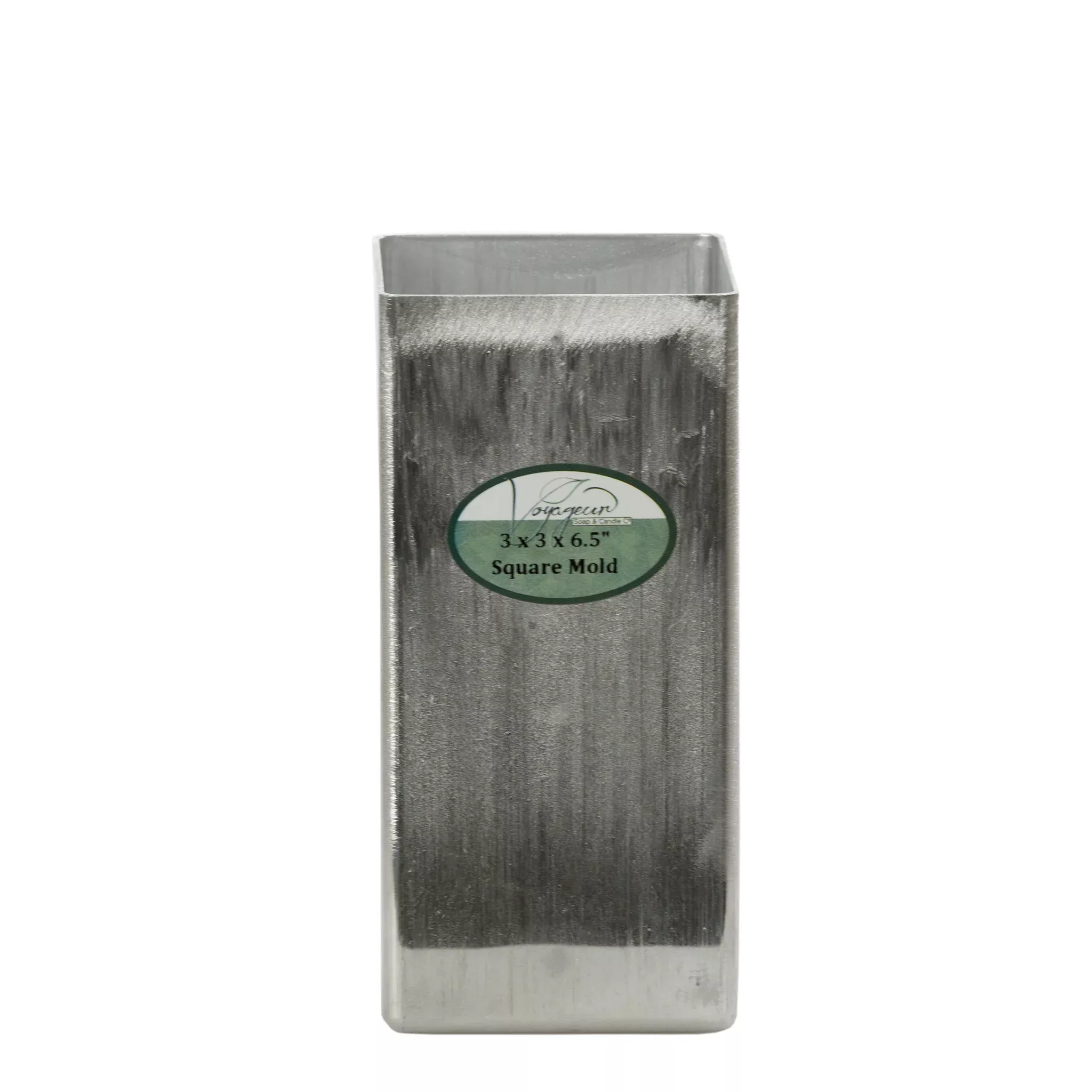 Square Metal Candle Mold 3 x 3 x 6.5″