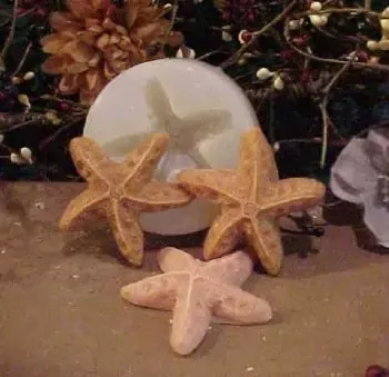 Starfish Embed 1 Cavity Silicone Mold 1976