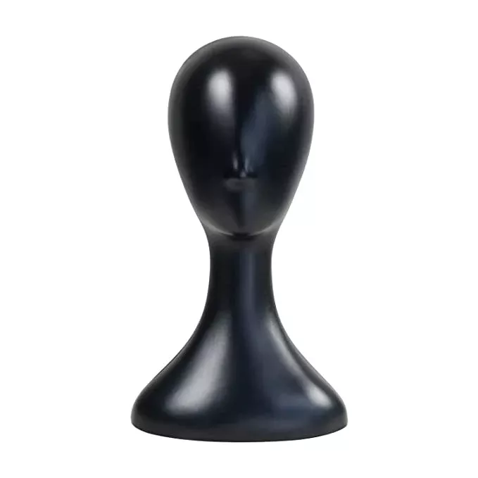 Studio Limited Professional Plastic Mannequin Head (Black), Durable Women Model Wig Stand Display