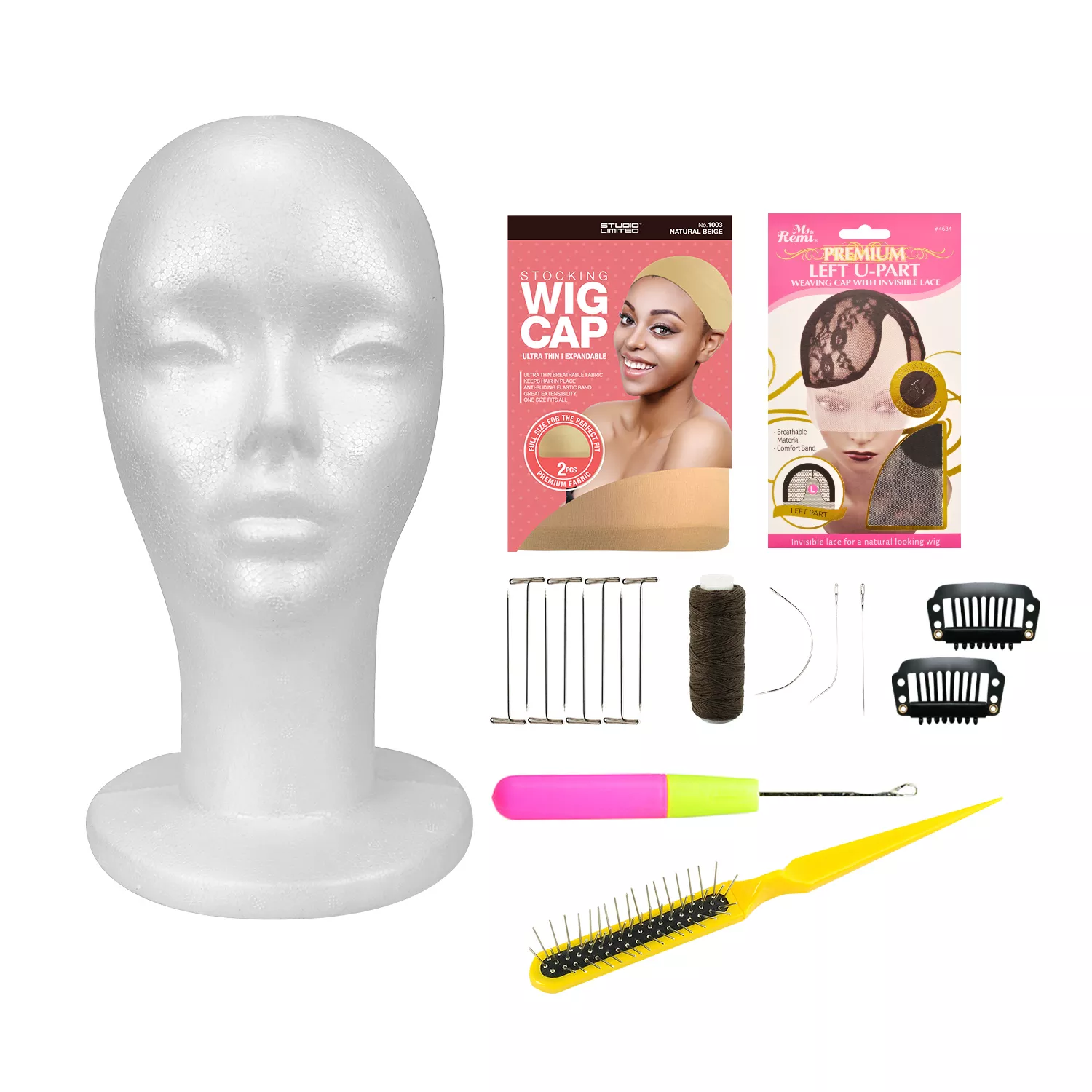 Studio Limited Styrofoam Head Wig Starter Kit 8pcs