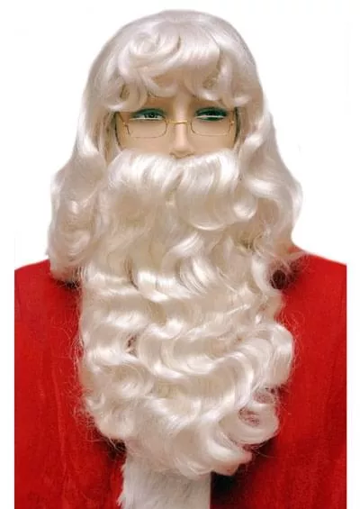 SUPER DELUXE SANTA SET [Wig and Beard Set]