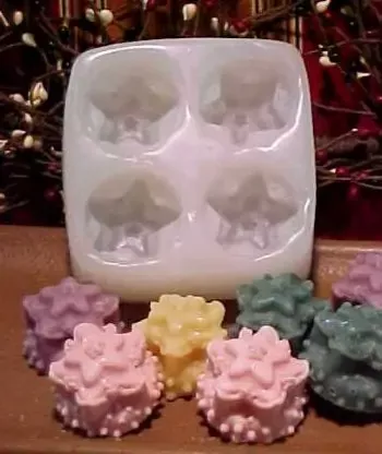 Super Star Tarts 4 Cavity Silicone Mold 722