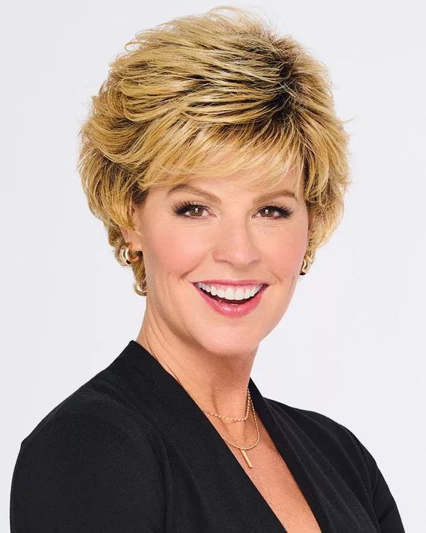 Swept Back Short Cut Synthetic Wig by Hairdo