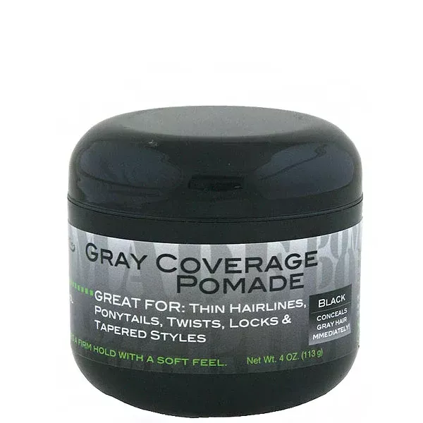 Swing It Gray Coverage Pomade Black 4oz