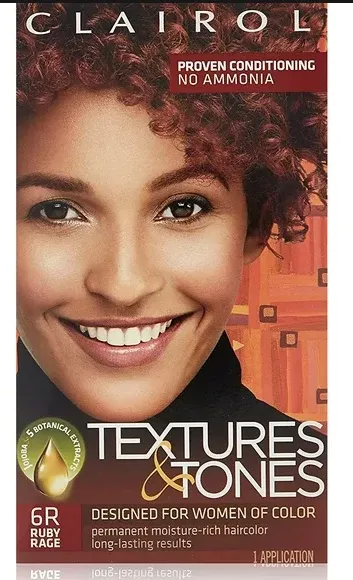 TEXTURES & TONES PERMANENT HAIRCOLOR #6R RUBY RAGE [TT06R]
