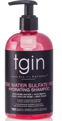 TGIN Rose Water Hydrating Sulfate Free Shampoo