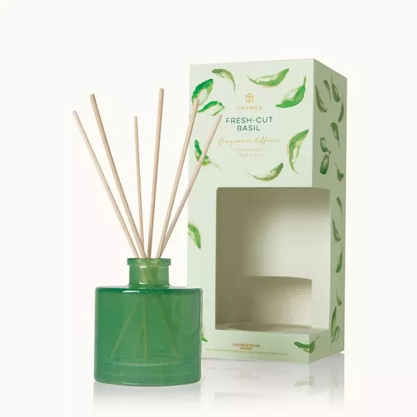 THYMES FRESH-CUT BASIL REED DIFFUSER PETITE