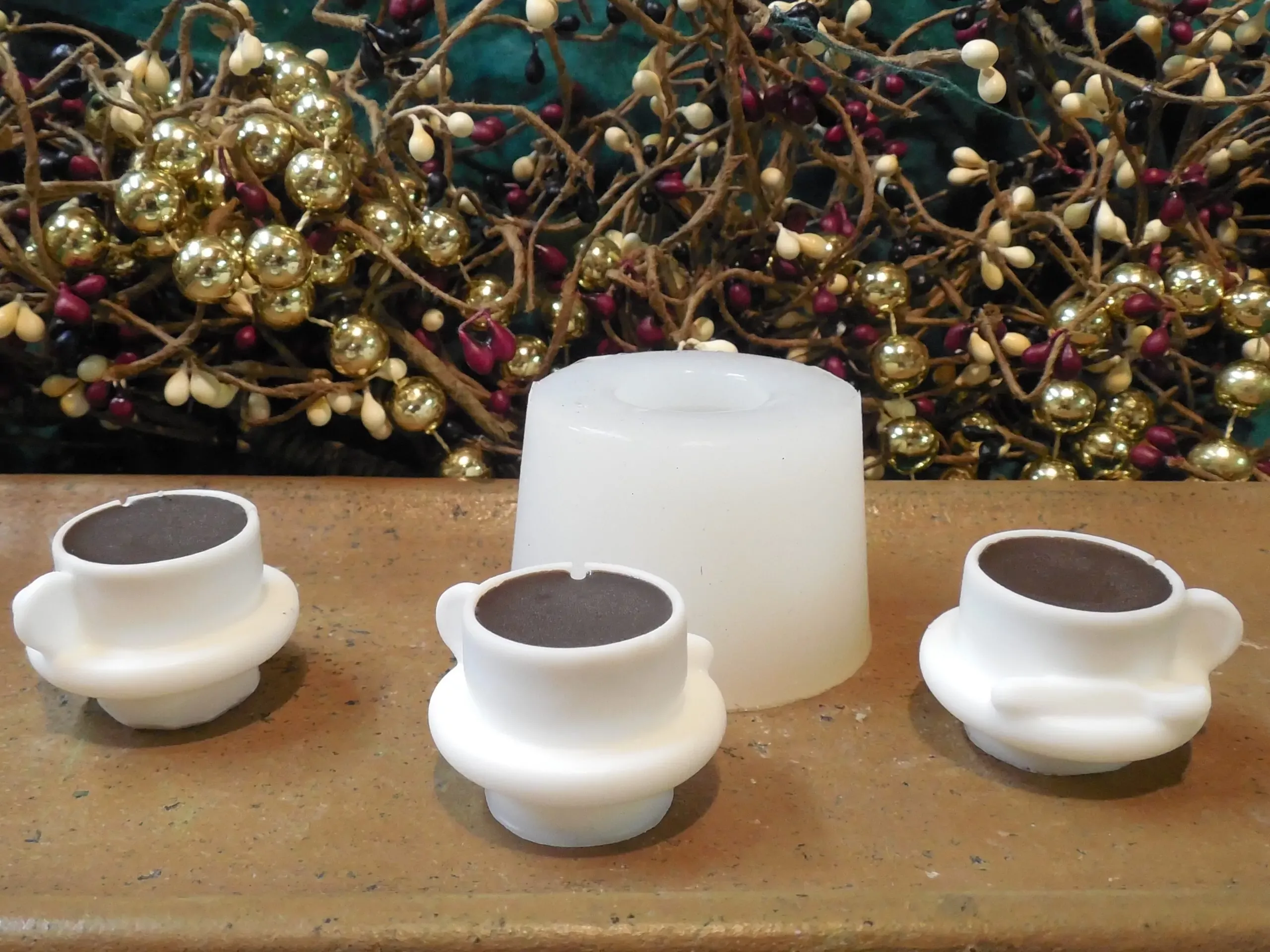 Tiny Coffee Cup Embed 1 Cavity Silicone Mold 1875