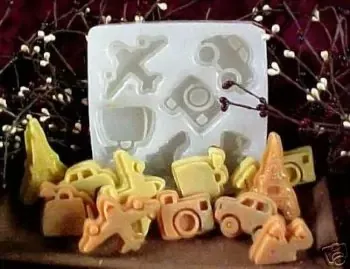 Travel Time Embeds 6 Cavity Silicone Mold 915