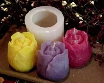Tulip Votive 1 Cavity Silicone Mold 1133