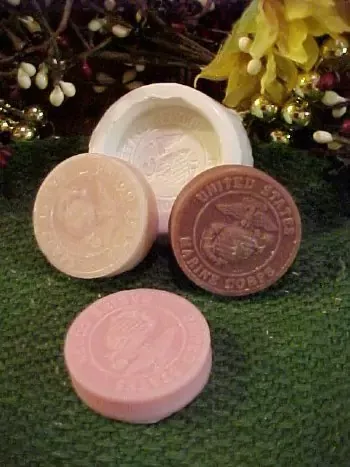 US Marine Emblem Embed 1 Cavity Silicone Mold 2750