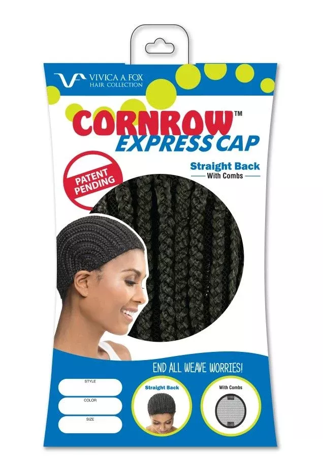 Vivica A. Fox Hair Collection Cornrow Express Cap Straight backSize.M - CEXSTCB