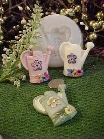 Watering Can Embed 1 Cavity Silicone Mold 2034