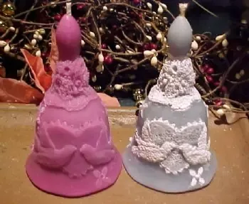 Wedding Bell Candle 1 Cavity Silicone Mold 1344