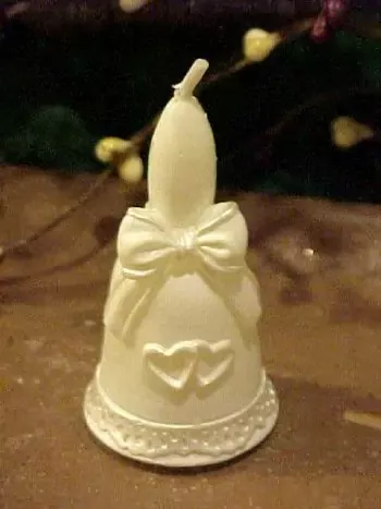 Wedding Bell Votive 1 Cavity Silicone Mold 1179