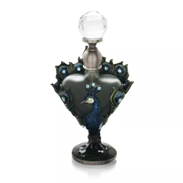 Welforth Blue Peacock Heart Perfume Bottle PB-1010