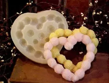 Whipped Dollop Heart Silicone Mold 1037
