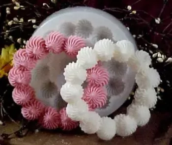 Whipped Dolloped Edge 5 inch Silicone Mold1025
