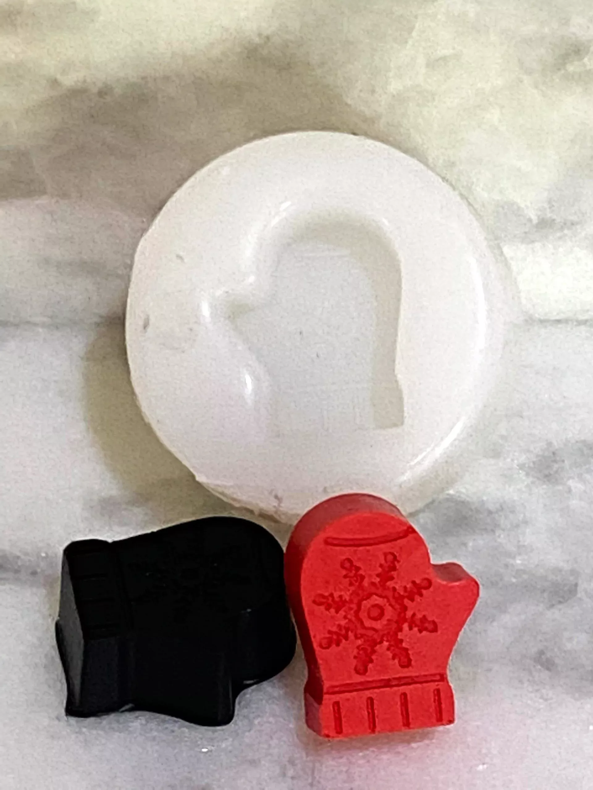 Winter Mitten Embed 1 Cavity Silicone Mold 2766