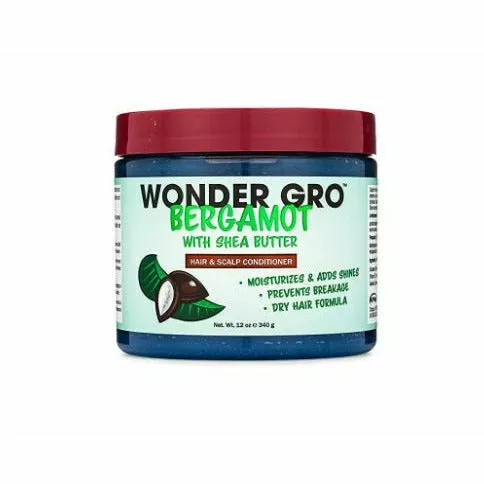WonGro: Bergamot with Shea Butter Hair Grease Styling Conditioner 12oz