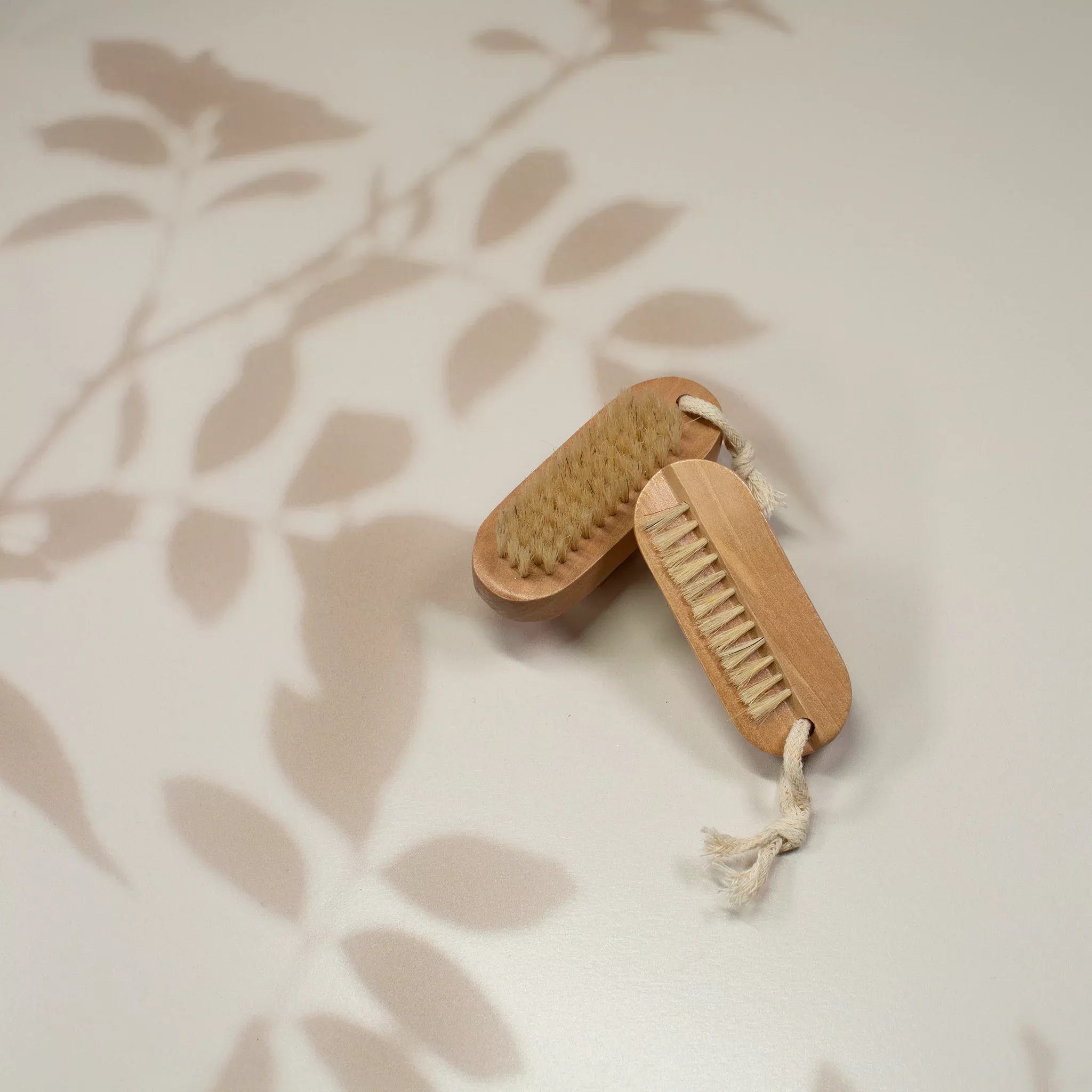 Wooden Nail Brush with Dual Brushing Tip