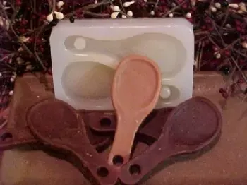 Wooden Spoon Tarts 2 Cavity Silicone Mold 418
