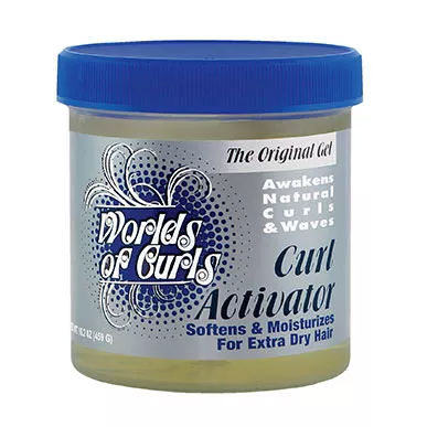 WORLDS OF CURLS CURL ACTIVATOR GEL EXTRA DRY 16oz, 32oz
