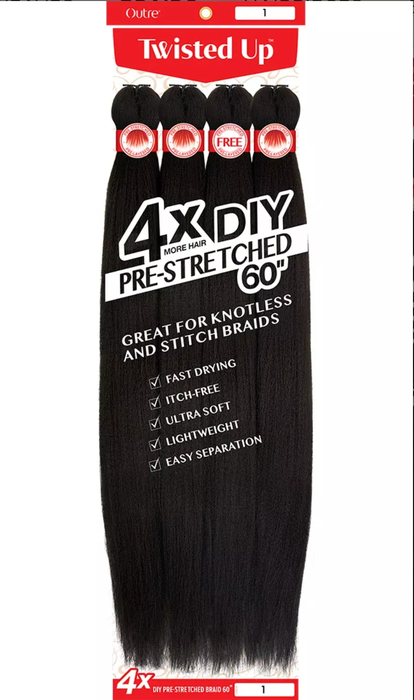 X-Pression Twisted Up – Pre-Stretched Braid 4 Pack