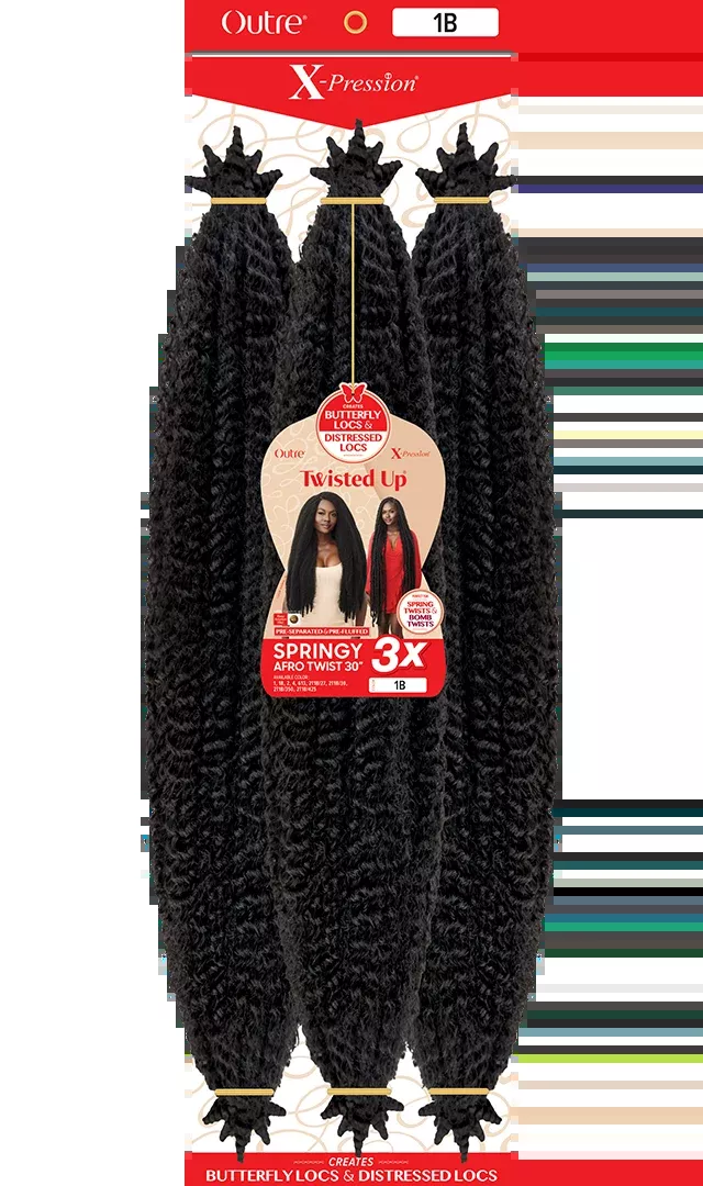 X-Pression Twisted Up Springy Afro Twist 30″