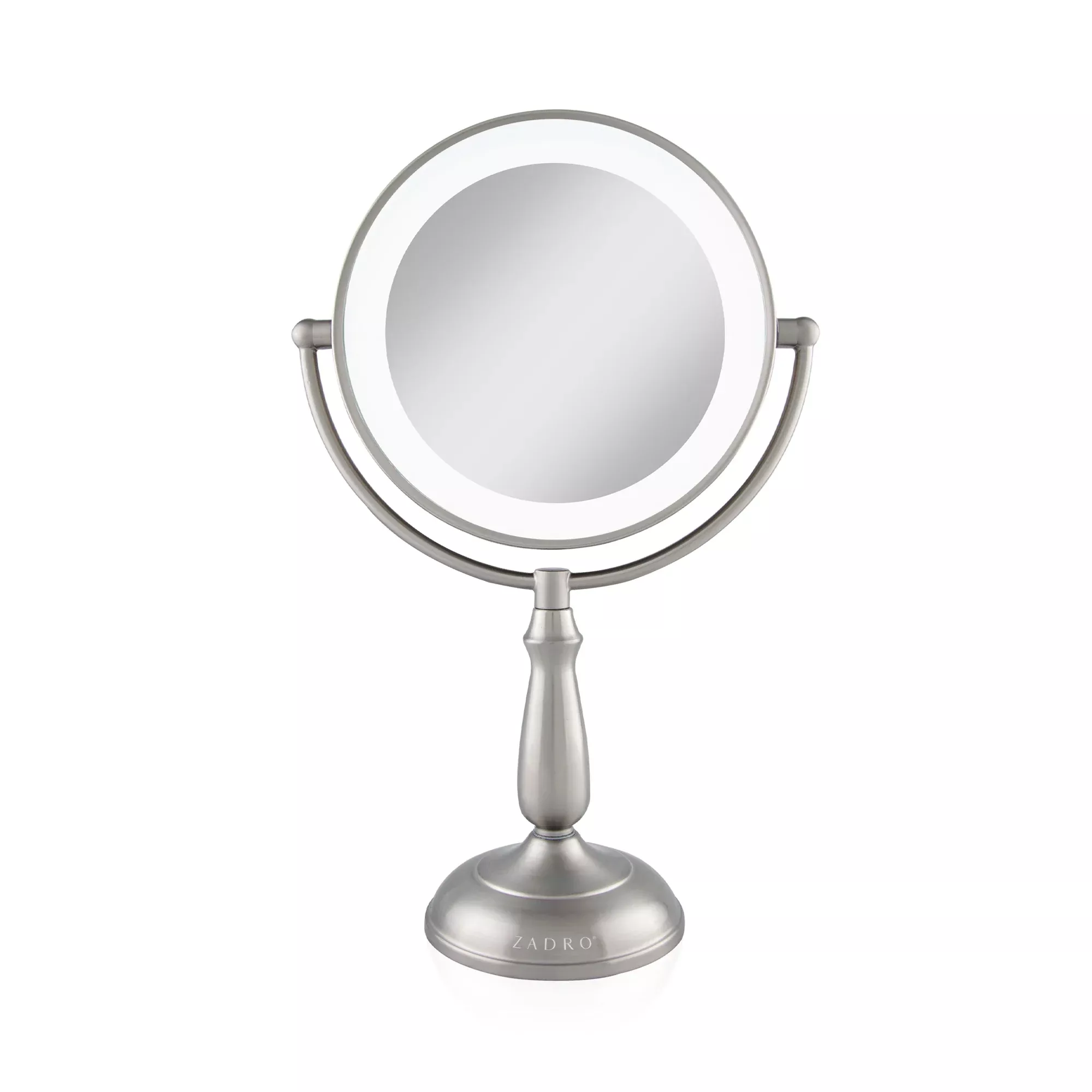 Zadro11″ Round Dimmable Touch LED Dual-Sided Mirror 12X/1X LEDVPRT412