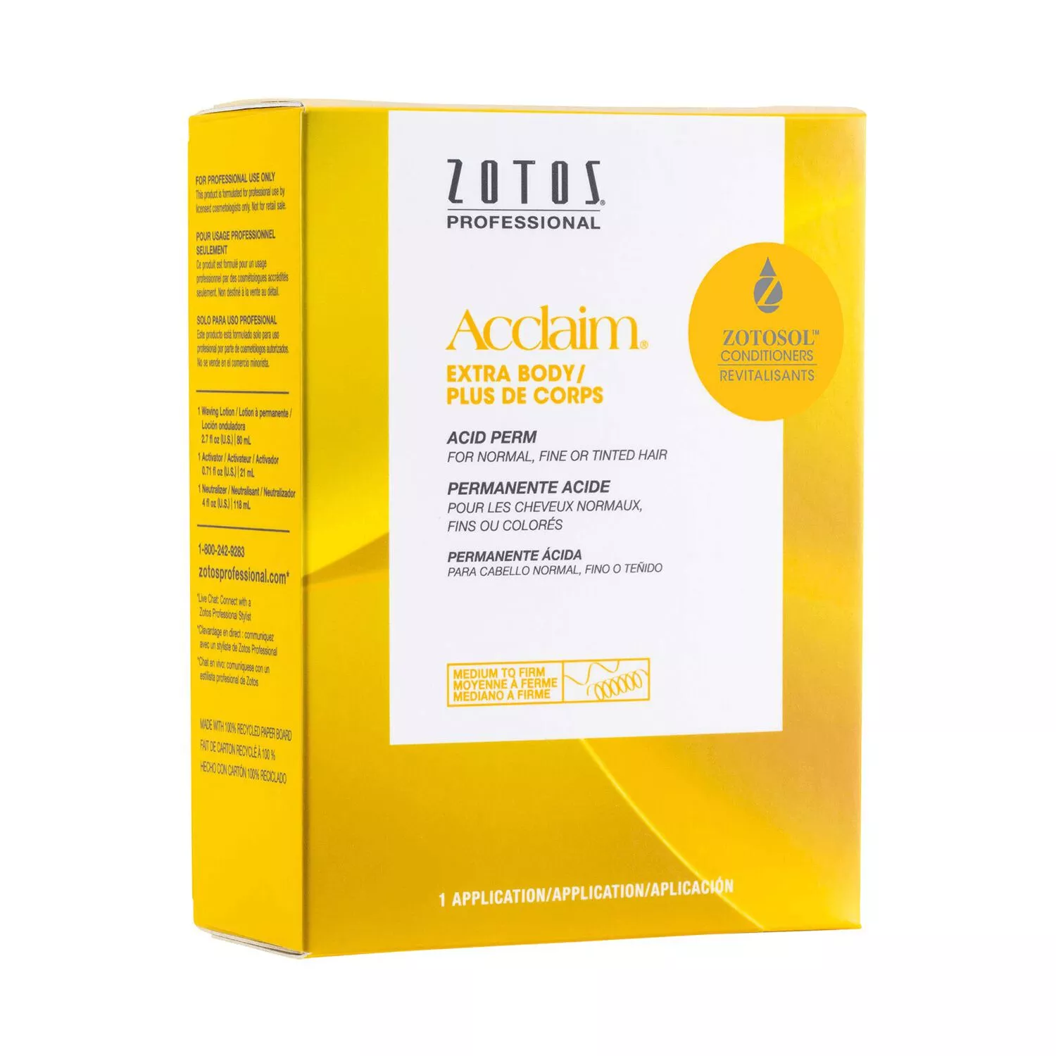 Zotos Acclaim Extra Body Acid Perm